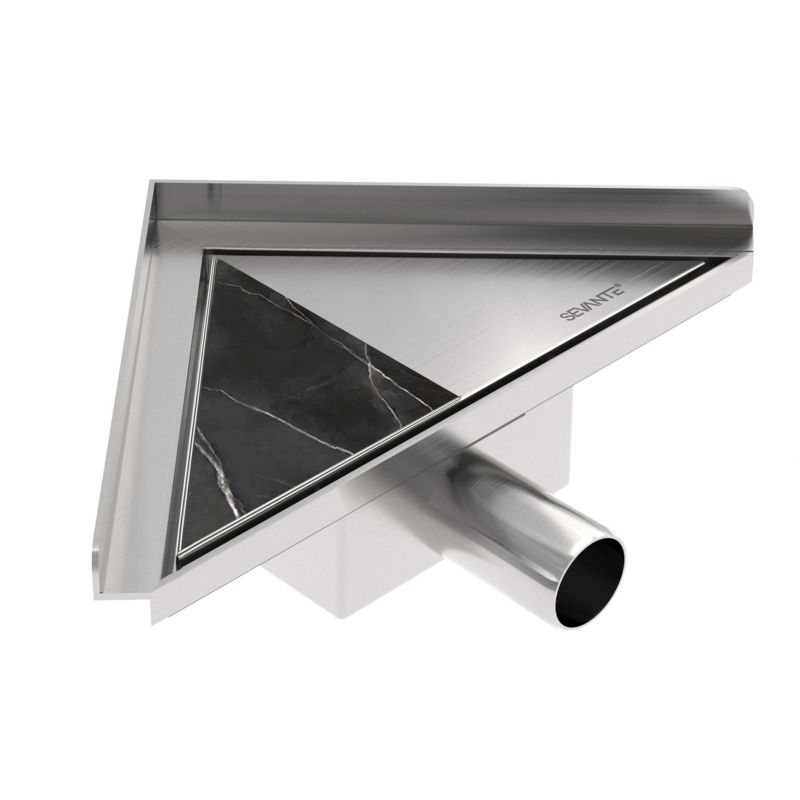 Odpływ narożny trójkątny SEVANTE 20 cm inox FLAT 1 szt.