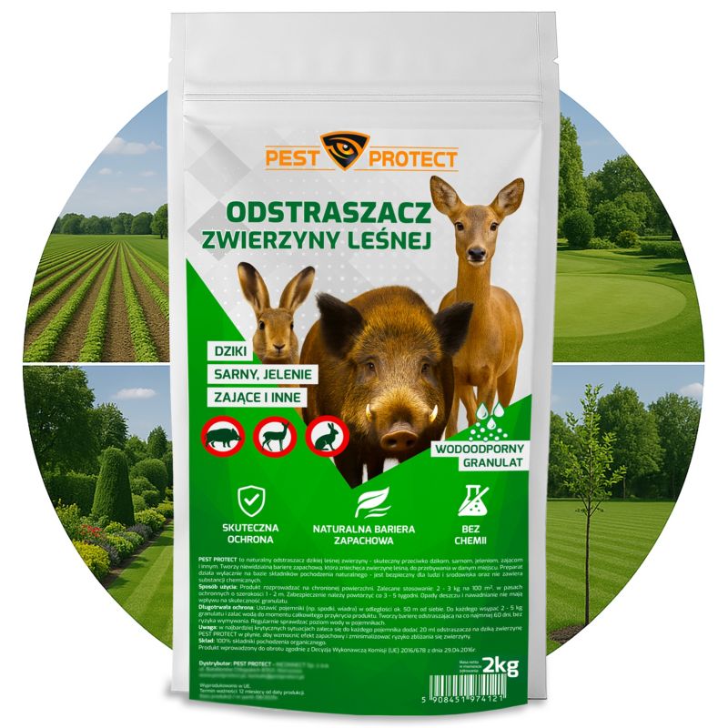 Odstraszacz zwierzyny leśnej PEST PROTECT 2kg dzików na dziki sarny jelenie zające 1szt.