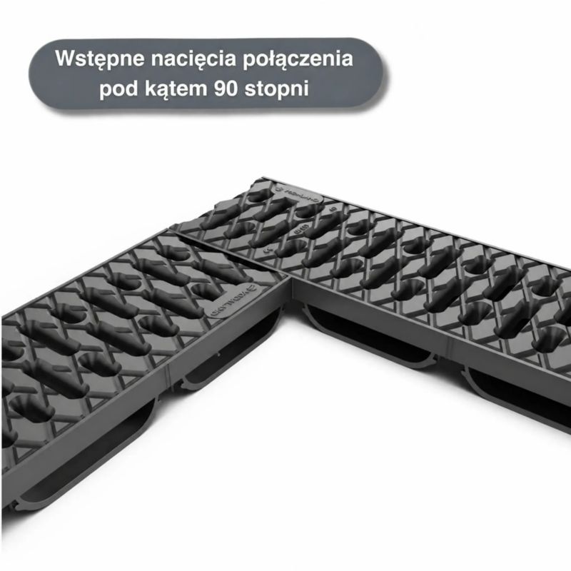 Odwodnienie liniowe plastikowe VODALAND Easy Low DN100 H40 5 m ruszt plastikowy, 1 szt.