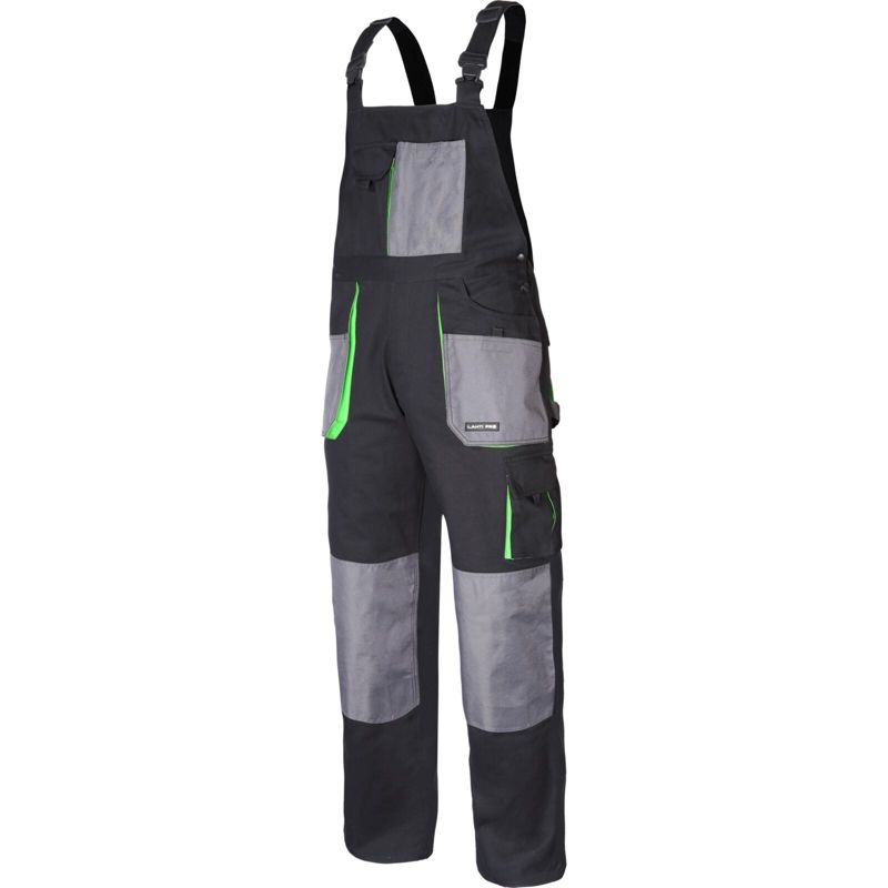 Ogrodniczki Lahti Pro czar.-zielone 100% bawełna, xl (56) 1 szt.