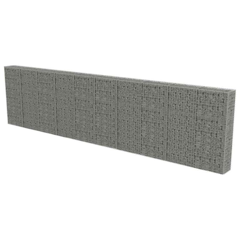 Ogrodzenie gabionowe vidaxl 600 x 30 x 150 cm 3 szt
