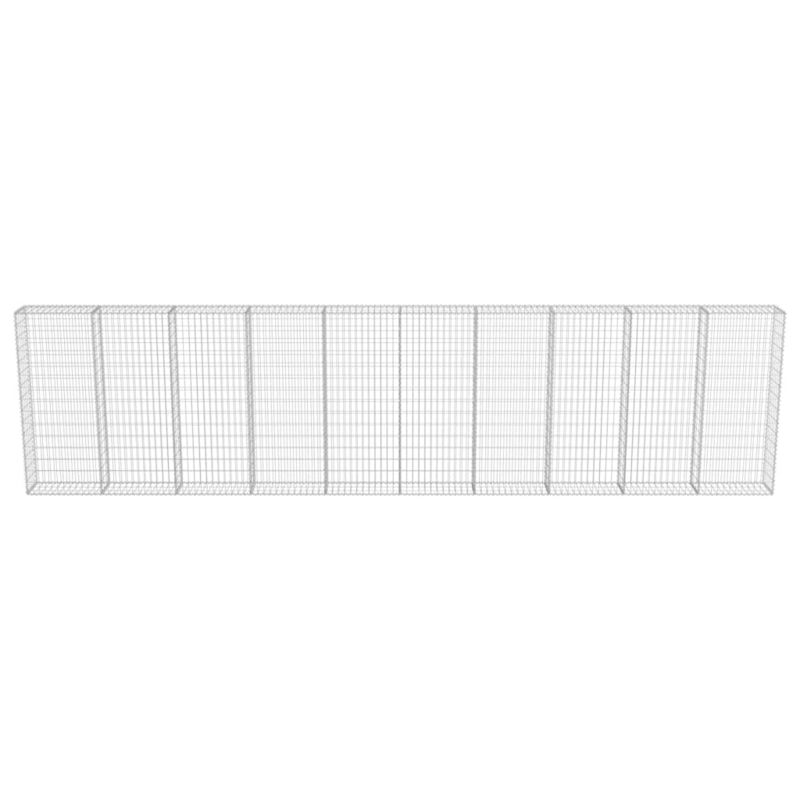 Ogrodzenie gabionowe vidaxl 600 x 30 x 150 cm 3 szt