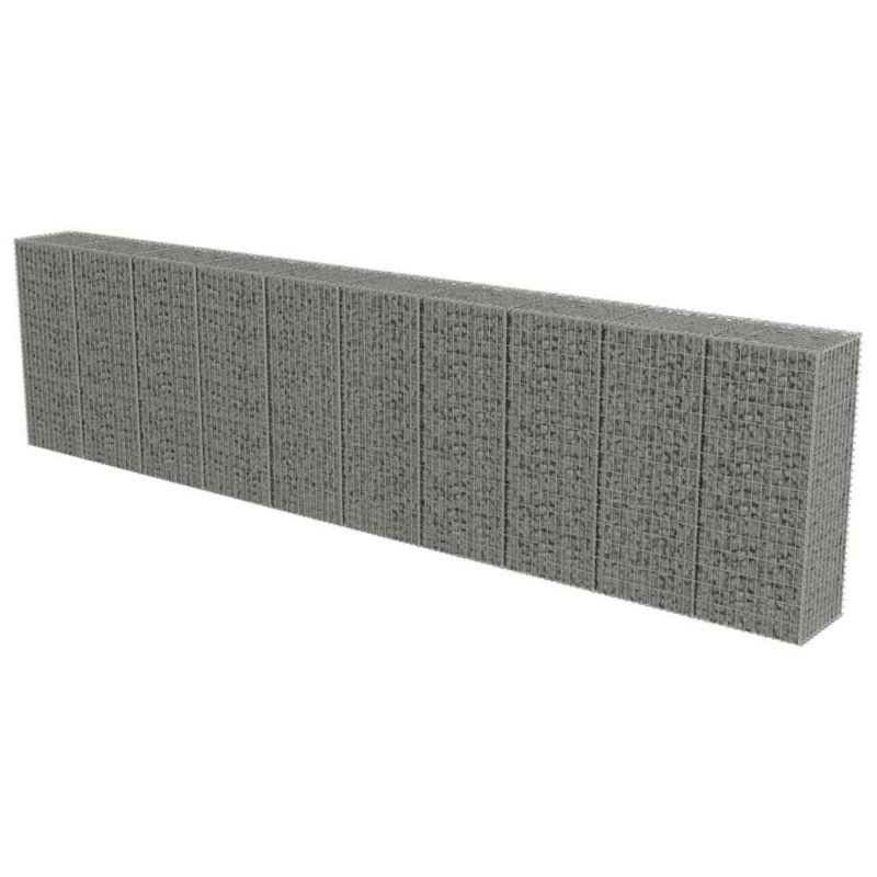 Ogrodzenie gabionowe vidaxl 600 x 50 x 150 cm 3 szt