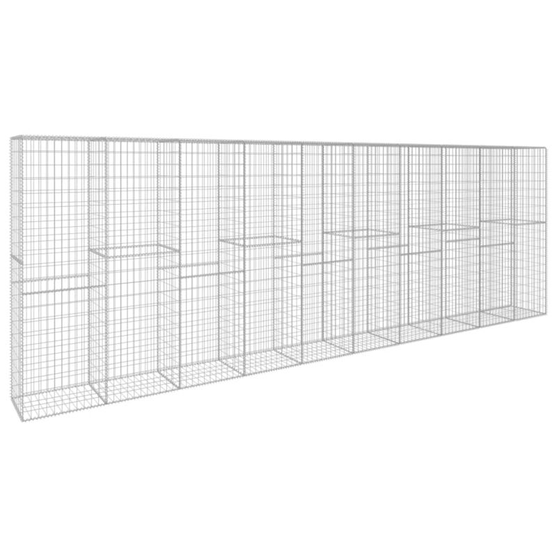 Ogrodzenie gabionowe vidaxl 600 x 50 x 200 cm 4 szt