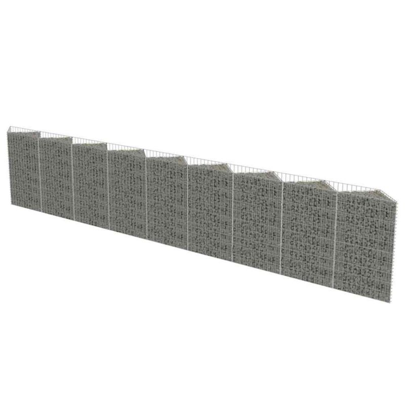 Ogrodzenie gabionowe vidaxl 630 x 30 x 100 cm 2 szt