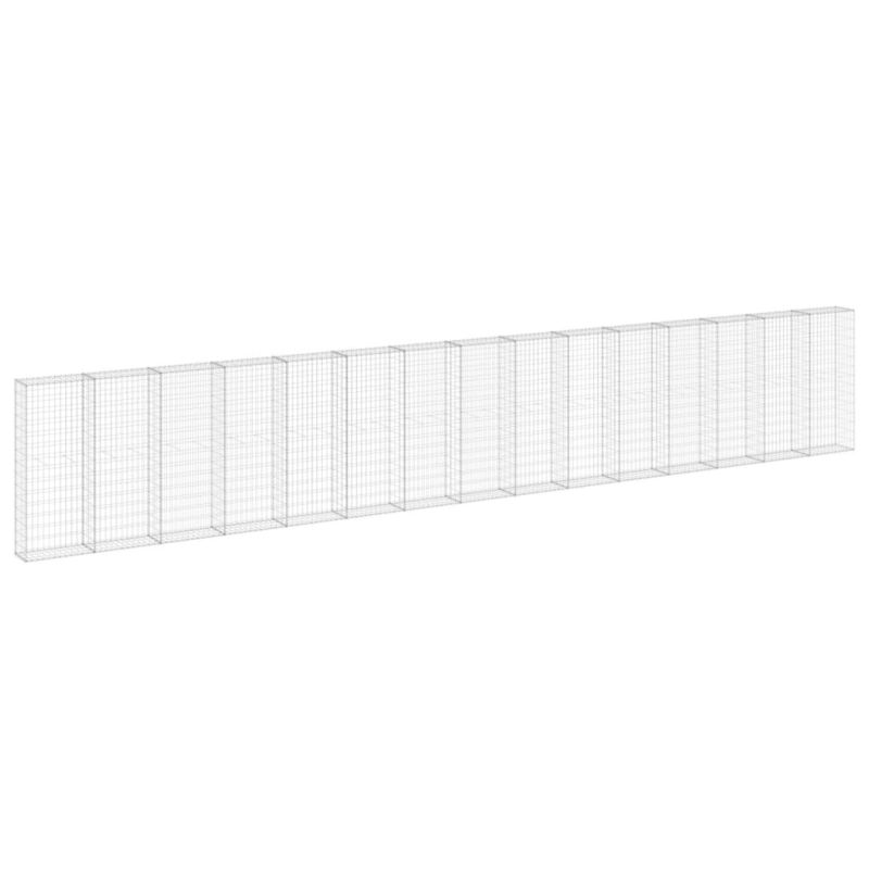 Ogrodzenie gabionowe vidaxl 900 x 30 x 150 cm 4 szt