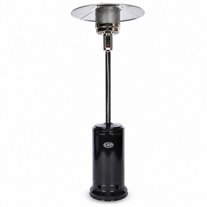 Ogrzewacz tarasowy gazowy DEKRAFT DE-13800 13 kW z reduktorem, czarny, 1 szt.