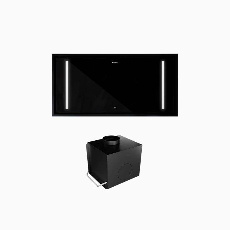 Okap kuchenny GLOBALO ZENARA 100.1 black +Turbina TW 3.1 1szt.