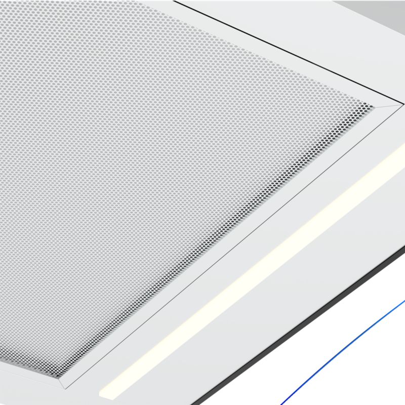 Okap kuchenny GoodHome 90 cm szkło stal nierdzewna