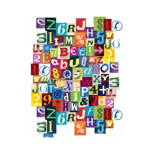 Okleina Letters Cijfers 45 cm x 2 m
