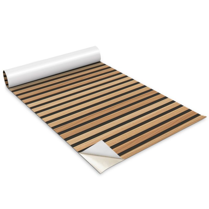 Okleina Meblowa Do Sypialni I Garderoby Wallfluent 100x50 cm Deski drewniane lamele Okleina Na Biurko I Regał 1 rol.