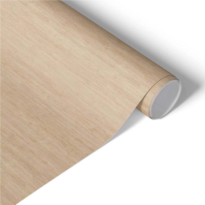 Okleina na Meble Tulup 50x100 cm Beżowe drewno Samoprzylepna Folia do Renowacji DIY 1 rol.