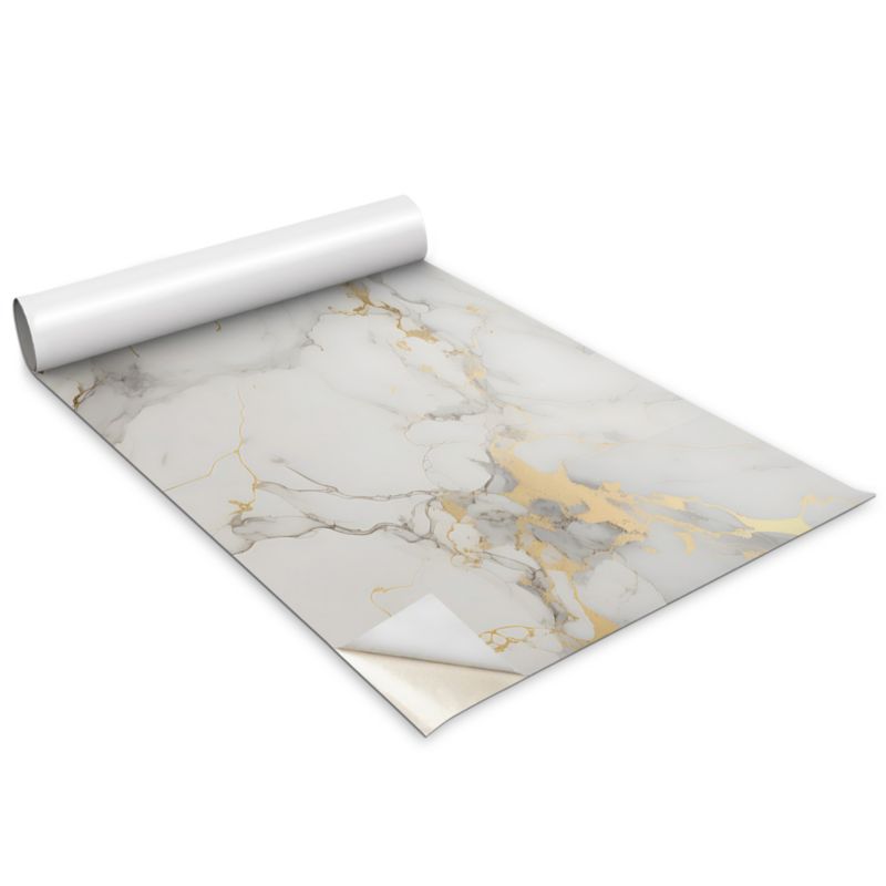 Okleina Na Szafki Kuchenne Wallfluent 100x50 cm Elegancki marmur Okleina Do Mebli DIY 1 rol.