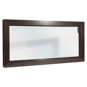 Okno gospodarcze ACO PVC 100 x 50 cm brązowe