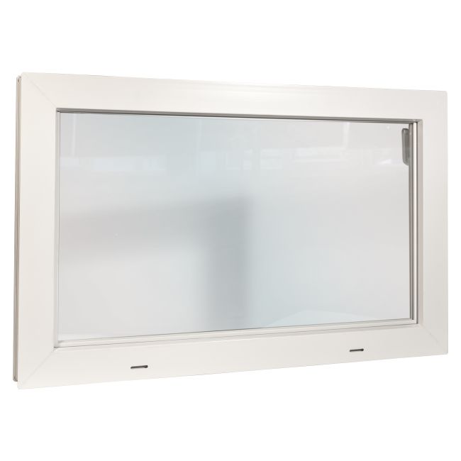 Okno gospodarcze ACO PVC 80 x 50 cm białe