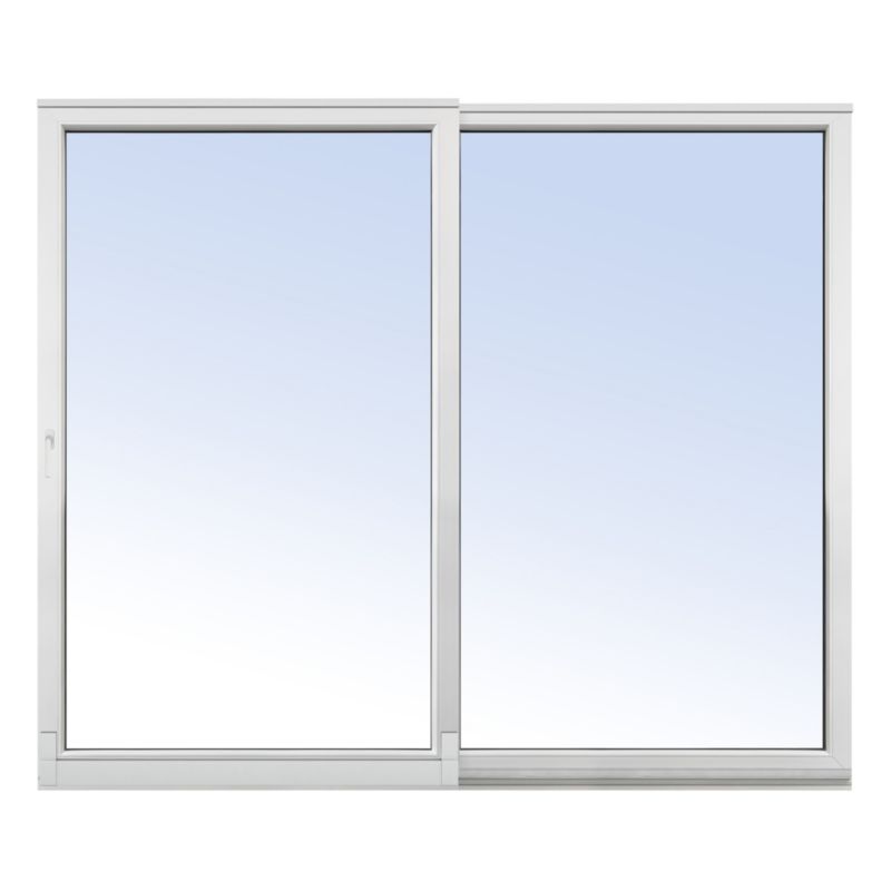 Okno PCV przesuwne stałe trzyszybowe 2700 x 2300 mm białe