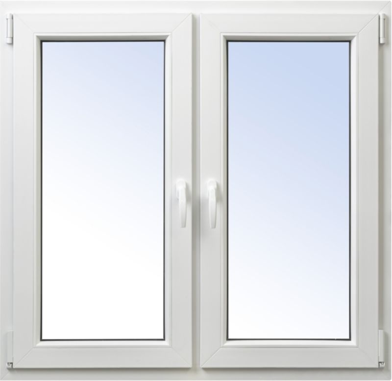 Okno PCV rozwierne + rozwierno-uchylne 1165 x 1135 mm symetryczne