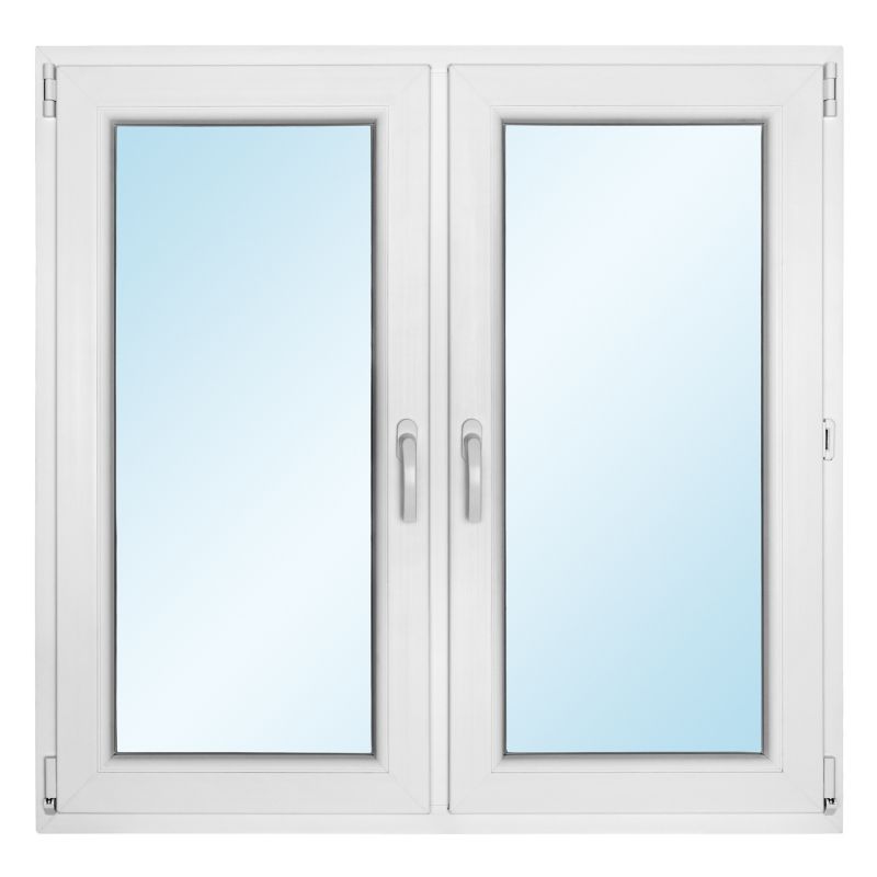 Okno PCV rozwierne + rozwierno - uchylne 1165 x 1135 mm symetryczne