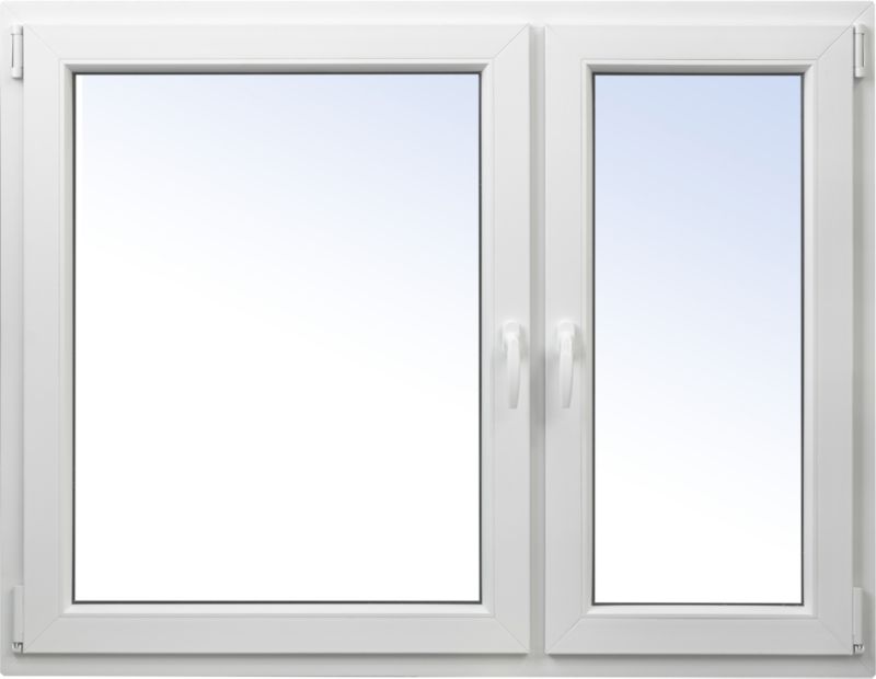 Okno PCV rozwierne + rozwierno-uchylne 1465 x 1135 mm prawe