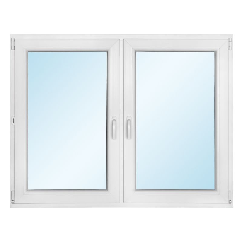 Okno PCV rozwierne + rozwierno-uchylne 1465 x 1135 mm symetryczne