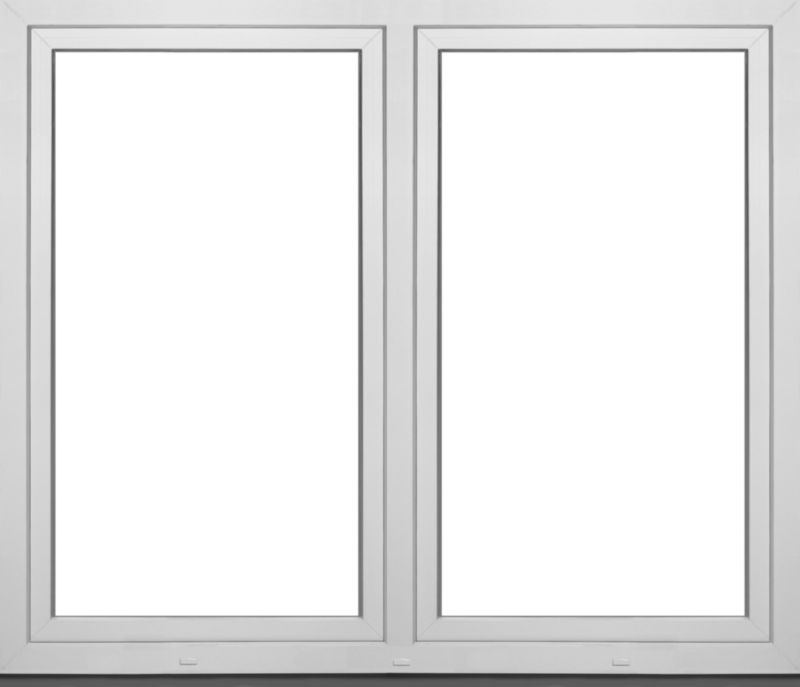 Okno PCV rozwierne + rozwierno-uchylne trzyszybowe 1465 x 1135 mm symetryczne białe