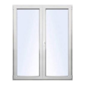 Okno PCV rozwierne + rozwierno-uchylne trzyszybowe 1765 x 2095 mm symetryczne białe