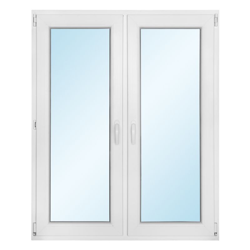 Okno PCV rozwierne + rozwierno-uchylne z mikrowentylacją 1165 x 1435 mm symetryczne