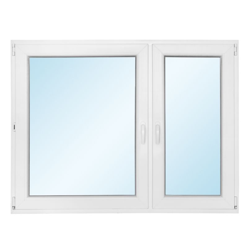 Okno PCV rozwierne + rozwierno-uchylne z mikrowentylacją 1465 x 1135 mm prawe