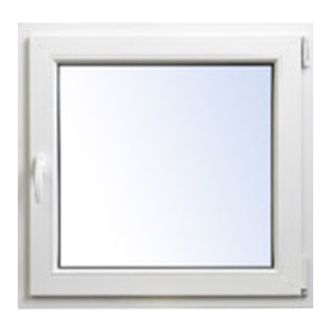 Okno PCV rozwierno-uchylne 1065 x 1035 mm prawe białe/antracyt