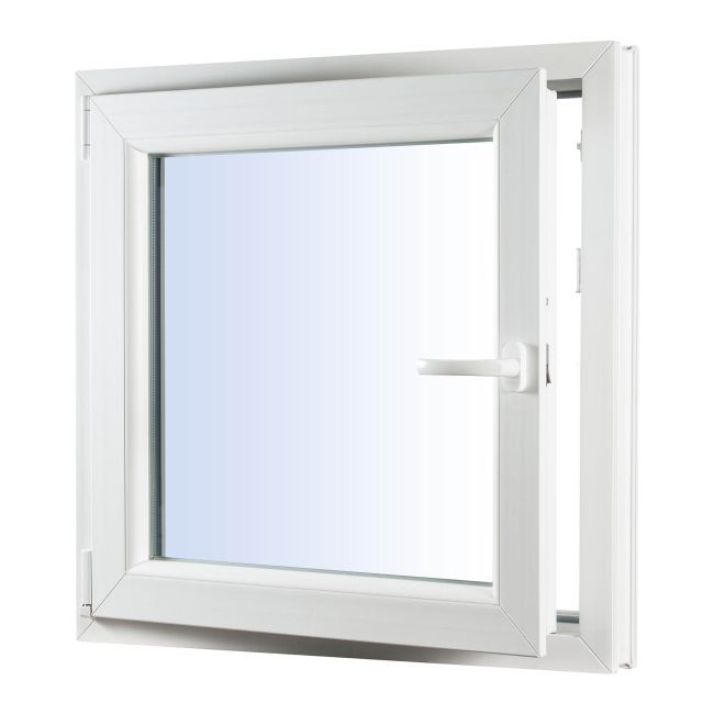 Okno PCV rozwierno-uchylne dwuszybowe 1165 x 1135 mm lewe antracytowe