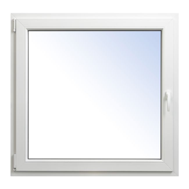 Okno PCV rozwierno-uchylne dwuszybowe 1165 x 1135 mm lewe białe