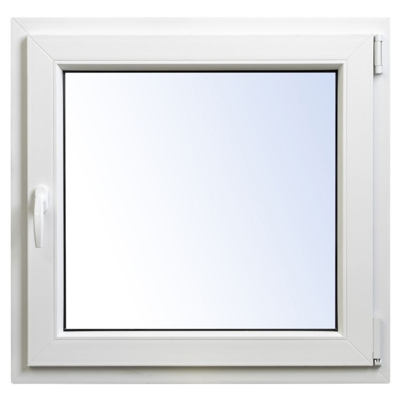 Okno PCV rozwierno-uchylne dwuszybowe 1165 x 1135 mm prawe białe/antracyt