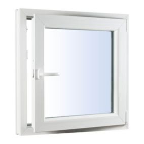 Okno PCV rozwierno-uchylne dwuszybowe 1165 x 1435 mm prawe antracytowe