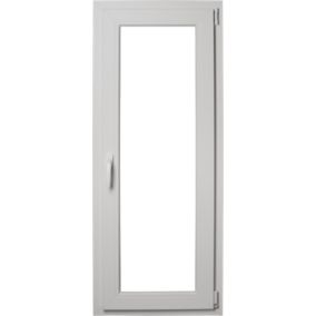 Okno PCV rozwierno-uchylne dwuszybowe 565 x 1135 mm prawe antracyt