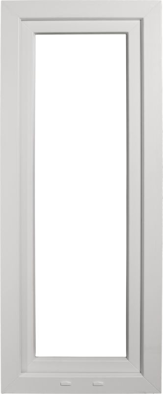 Okno PCV rozwierno-uchylne dwuszybowe 565 x 1435 mm lewe białe