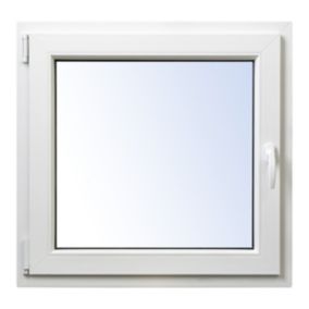 Okno PCV rozwierno-uchylne dwuszybowe 565 x 535 mm lewe białe