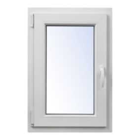 Okno PCV rozwierno-uchylne dwuszybowe 565 x 835 mm lewe białe