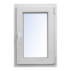 Okno PCV rozwierno-uchylne dwuszybowe 565 x 835 mm prawe białe