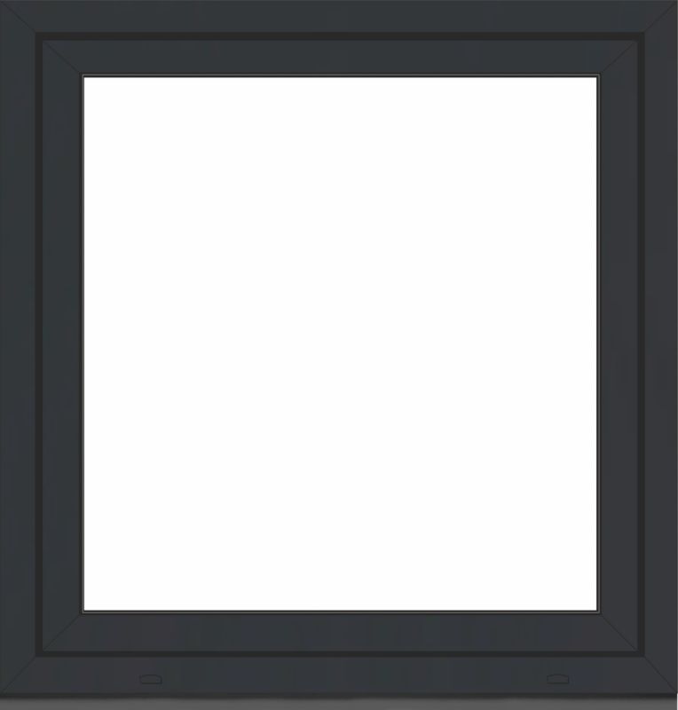 Okno PCV rozwierno-uchylne dwuszybowe 865 x 835 mm lewe antracyt