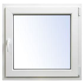 Okno PCV rozwierno-uchylne trzyszybowe 1165 x 1135 mm prawe białe