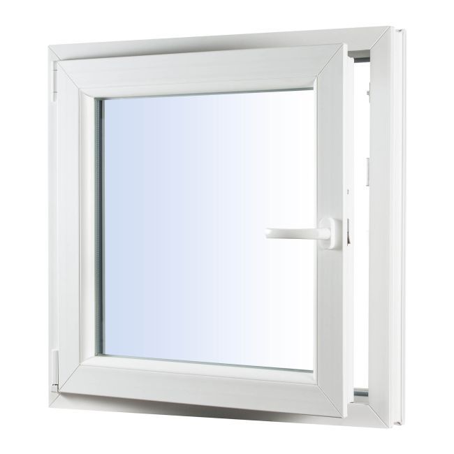 Okno PCV rozwierno-uchylne trzyszybowe 1165 x 1435 mm lewe antracytowe