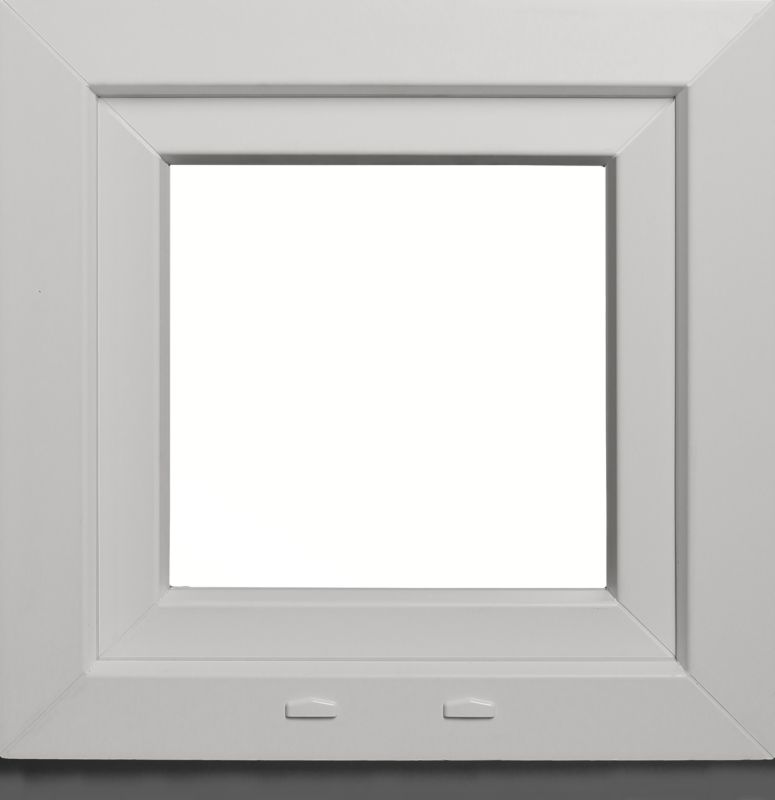 Okno PCV rozwierno-uchylne trzyszybowe 565 x 535 mm prawe białe