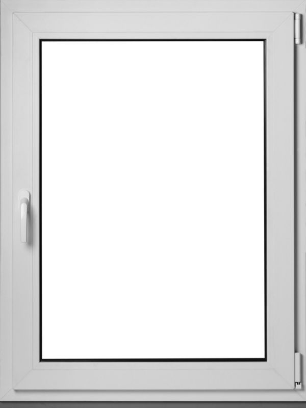 Okno PCV rozwierno-uchylne trzyszybowe 865 x 1135 mm prawe białe