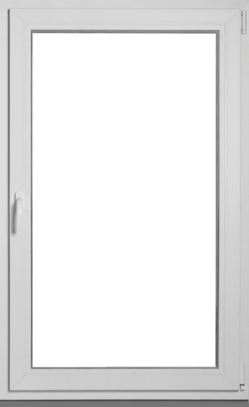 Okno PCV rozwierno-uchylne trzyszybowe 865 x 1435 mm prawe białe