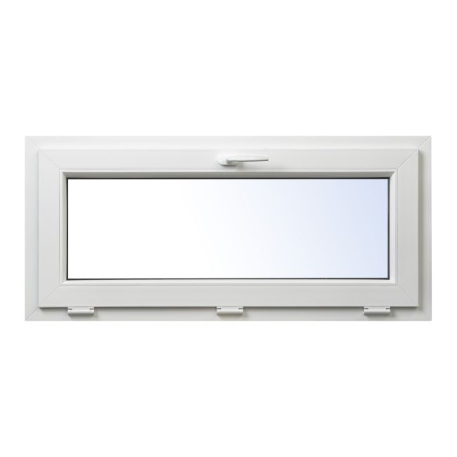 Okno PCV uchylne dwuszybowe 1165 x 535 mm białe