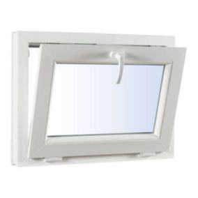 Okno PCV uchylne dwuszybowe 865 x 535 mm antracytowe