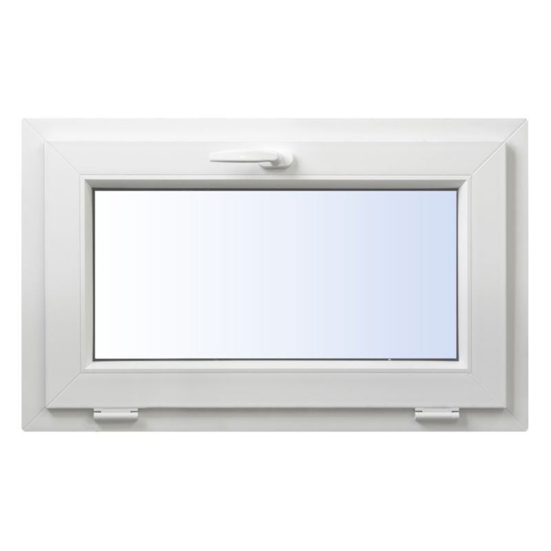 Okno PCV uchylne trzyszybowe 1165 x 835 mm białe/antracyt