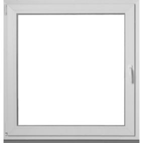 Okno PVC rozwierno-uchylne dwuszybowe 1165 x 1135 mm lewe białe