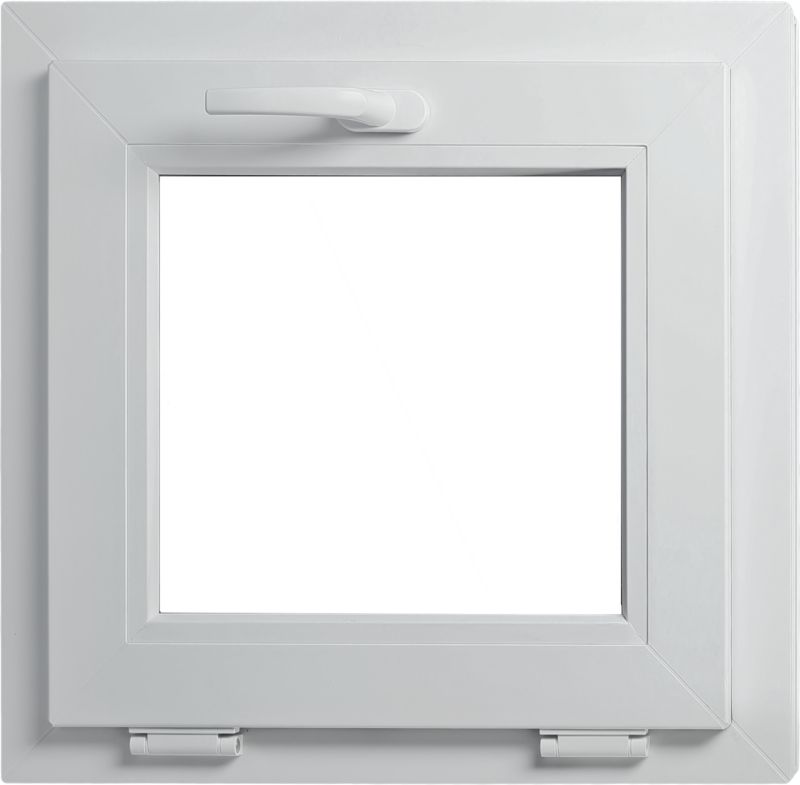 Okno PVC uchylne dwuszybowe 565 x 535 mm białe