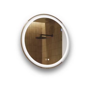 Okrągłe Lustro łazienkowe podświetlane LED Artforma z dotykiem i matą grzewczą 60 cm 1 szt.